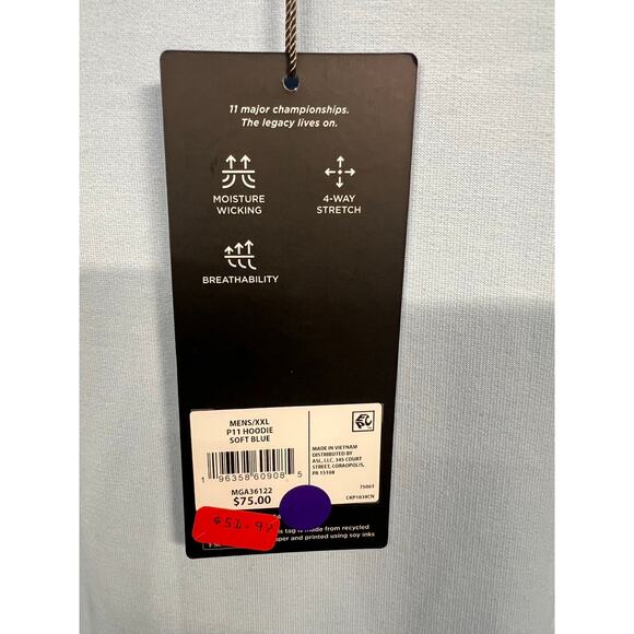 Walter Hagen Men's Size 2XL Performance 11 All Season Hoodie. - Picture 7 of 7